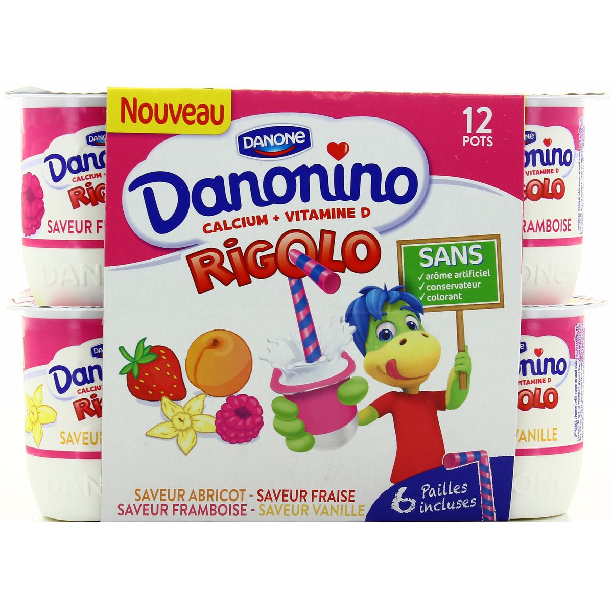 Danonino Mon Yaourt Rigolo, 12x125g : houra.fr