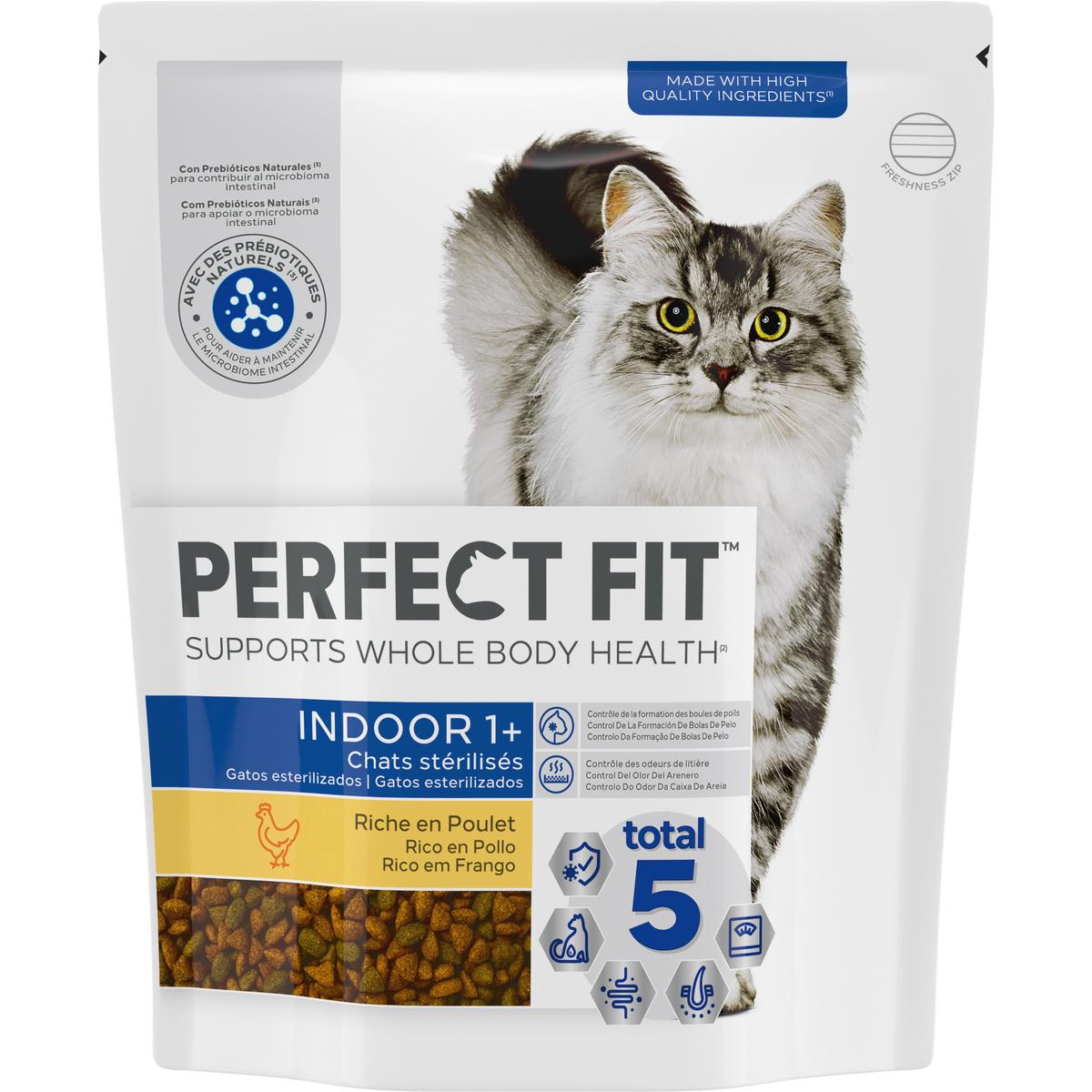 5900951307706 - Perfect Fit - Croquettes Poulet Indoor pour chat d'intérieur adulte stérilisé