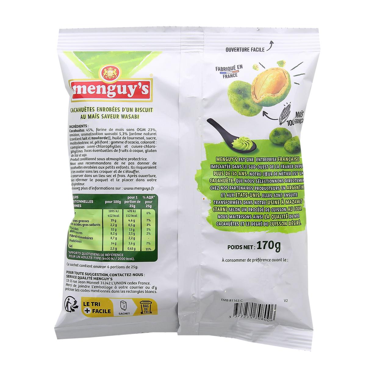 3327271708006 - Menguy's - Cacahuète Wasabi