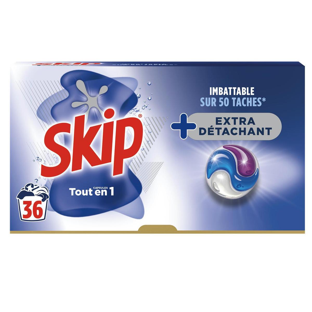8720181248306 - Skip - Lessive Capsules Extra Détachant Tout en 1