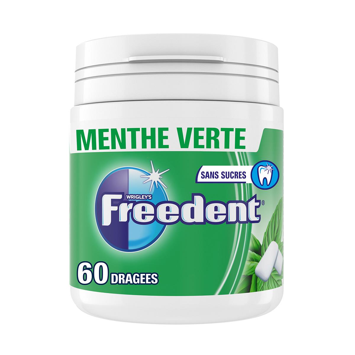Acheter Freedent Chewing gum menthe verte sans sucres, 60 Dragées