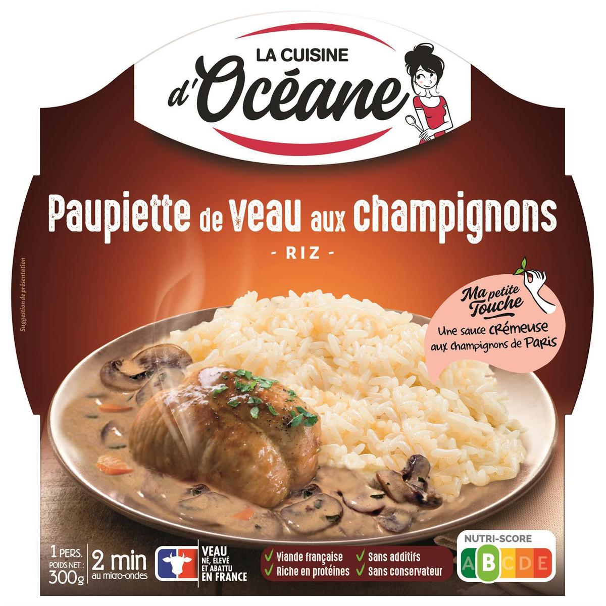 3188720000207 - La Cuisine d'Océane - Paupiette de veau aux champignons - Riz