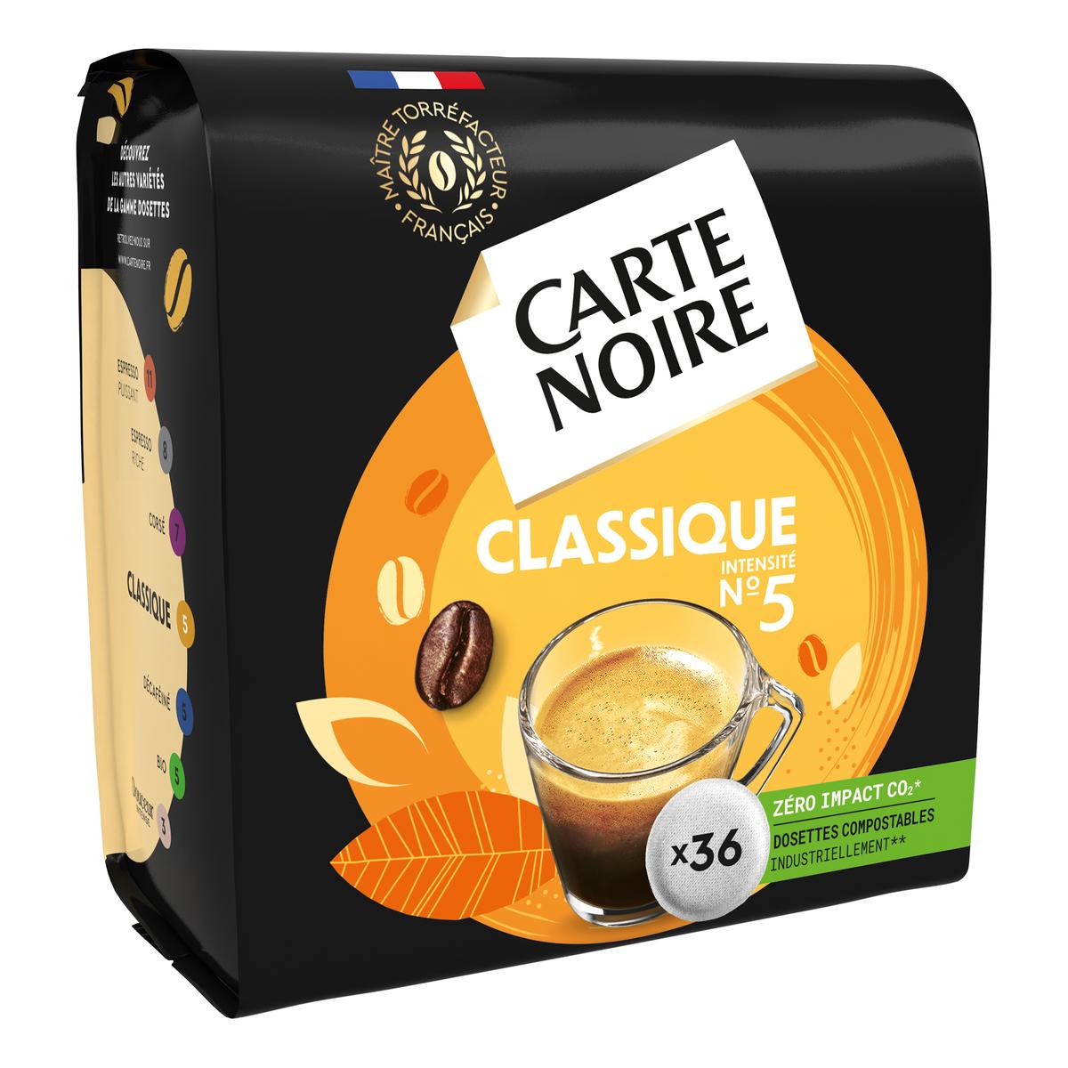 CARTE NOIRE : Dosettes de café classique N°36 - chronodrive