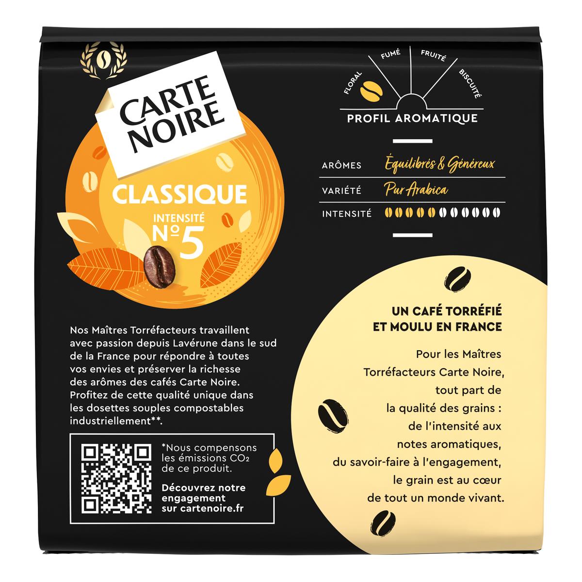 Achat / Vente Carte Noire Café classique N° 5 équilibré, 36 dosettes