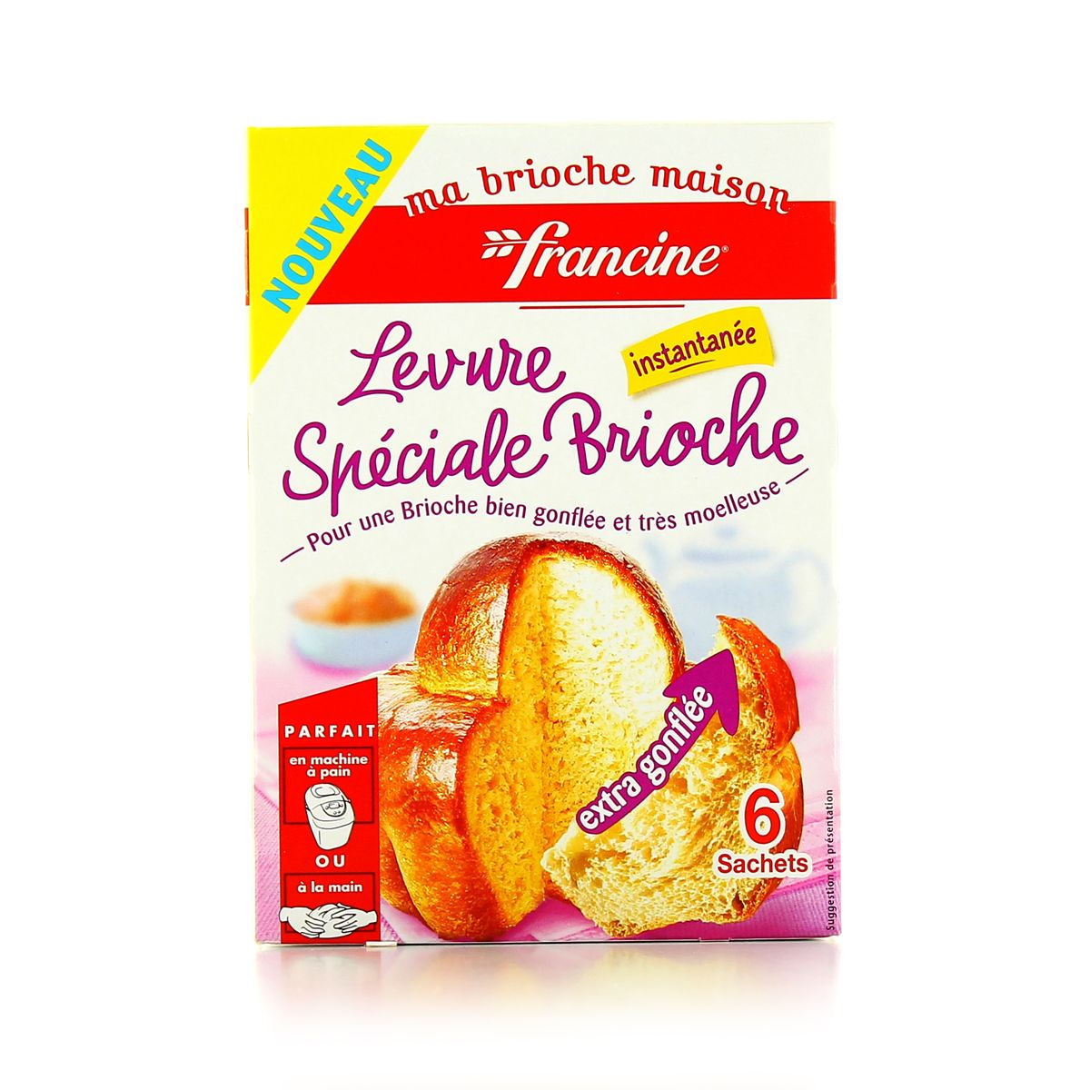 Francine Levure spéciale brioche, 6x7g houra.fr