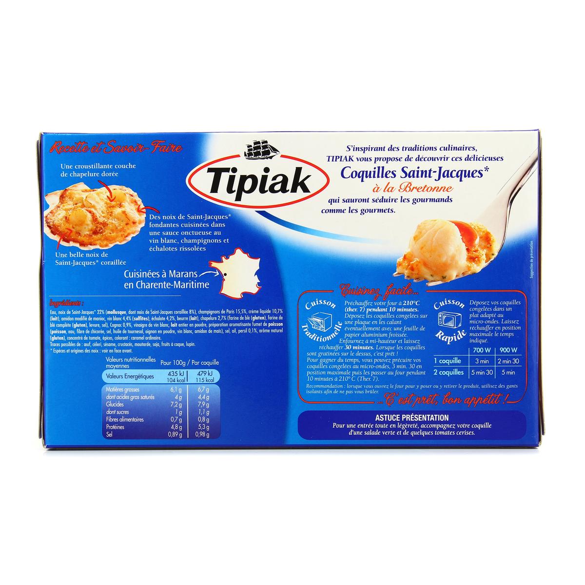3165440302507 - Tipiak - Coquilles Saint Jacques à la Bretonne