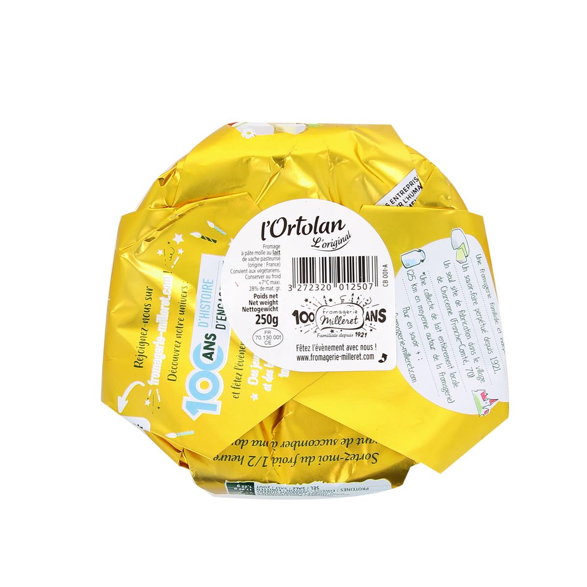 3272320012507 - Fromagerie Milleret - L'Ortolan L'Original