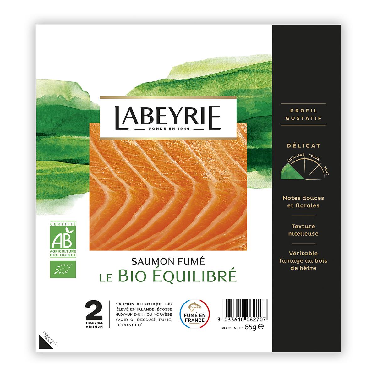 Acheter Labeyrie Saumon Fume Bio Equilibre De Norvege 65g 2 Tranches