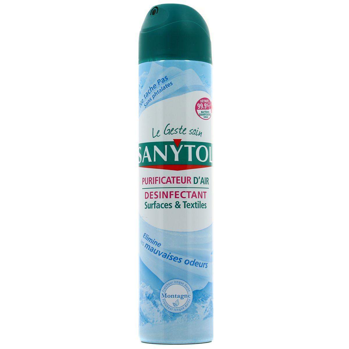 3045206394307 - Sanytol - Purificateur d'air désinfectant Surfaces & Textiles fraicheur Montagne