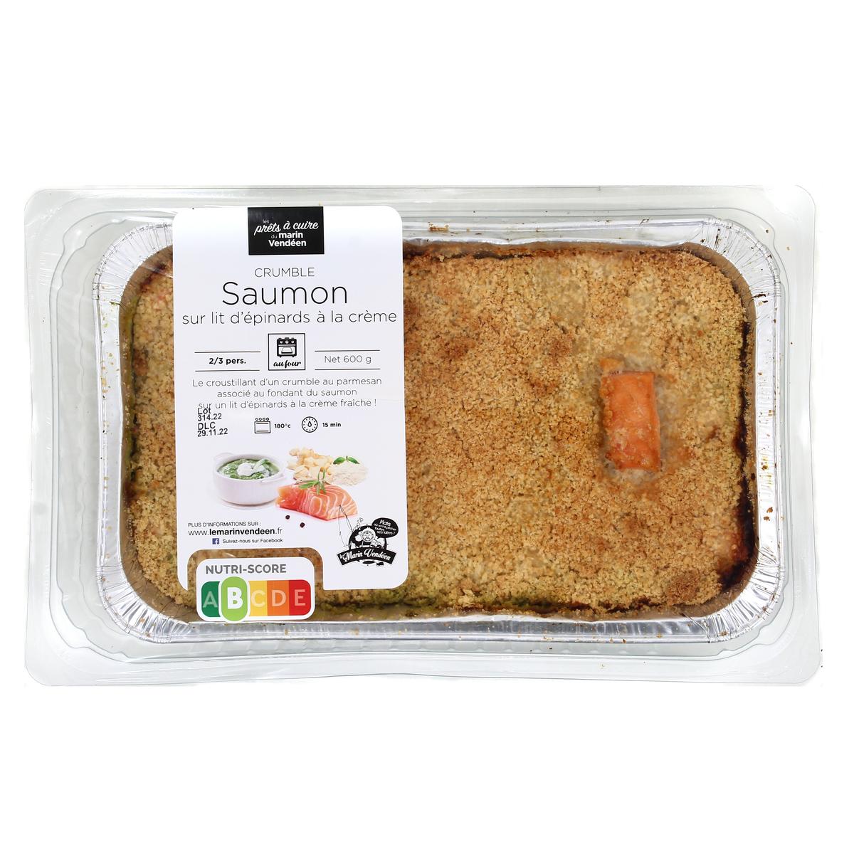 3760000754507 - Marin Vendeen - Crumble de saumon et épinards à la crème