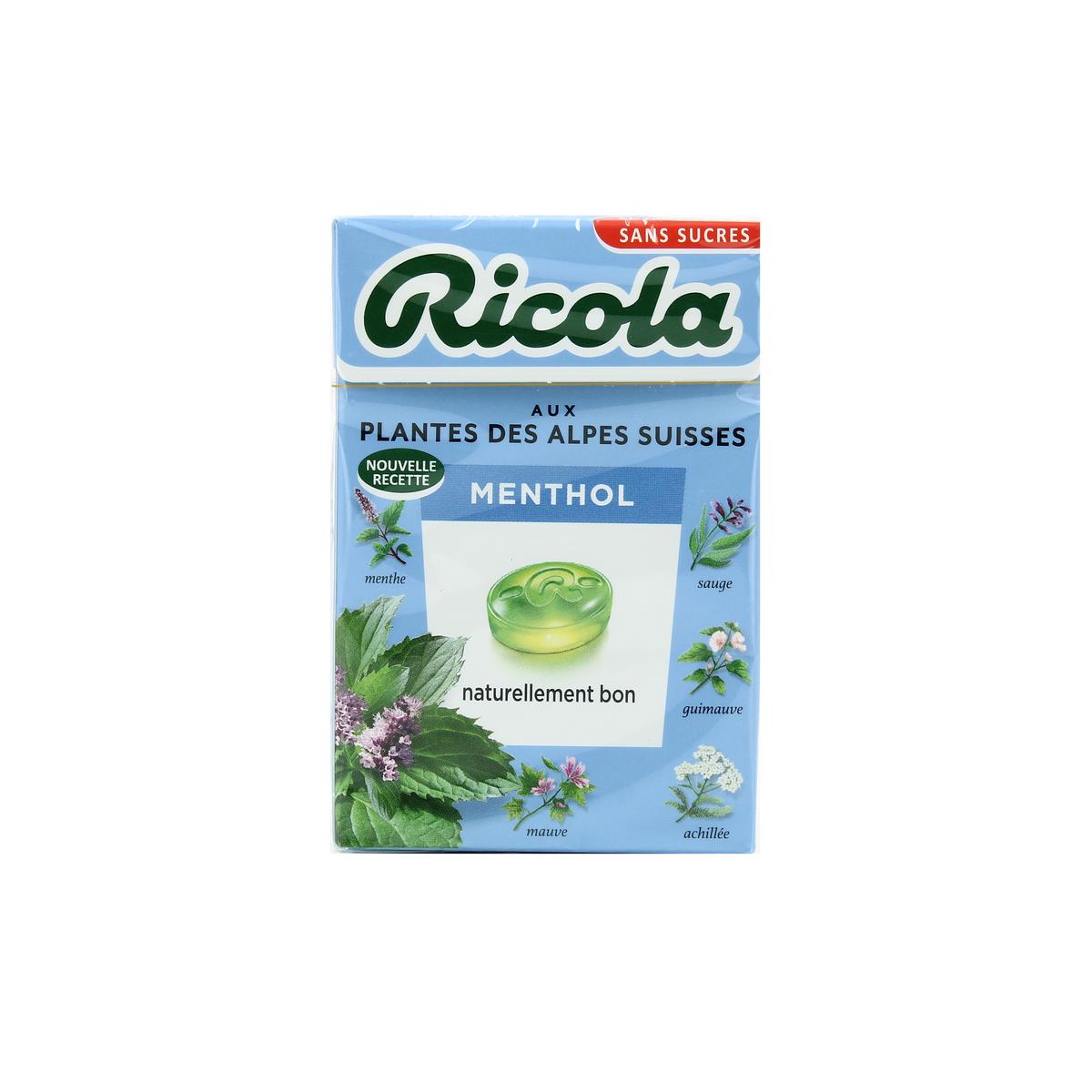 Bonbons aux plantes sans sucre à la stévia, Ricola (50 g)