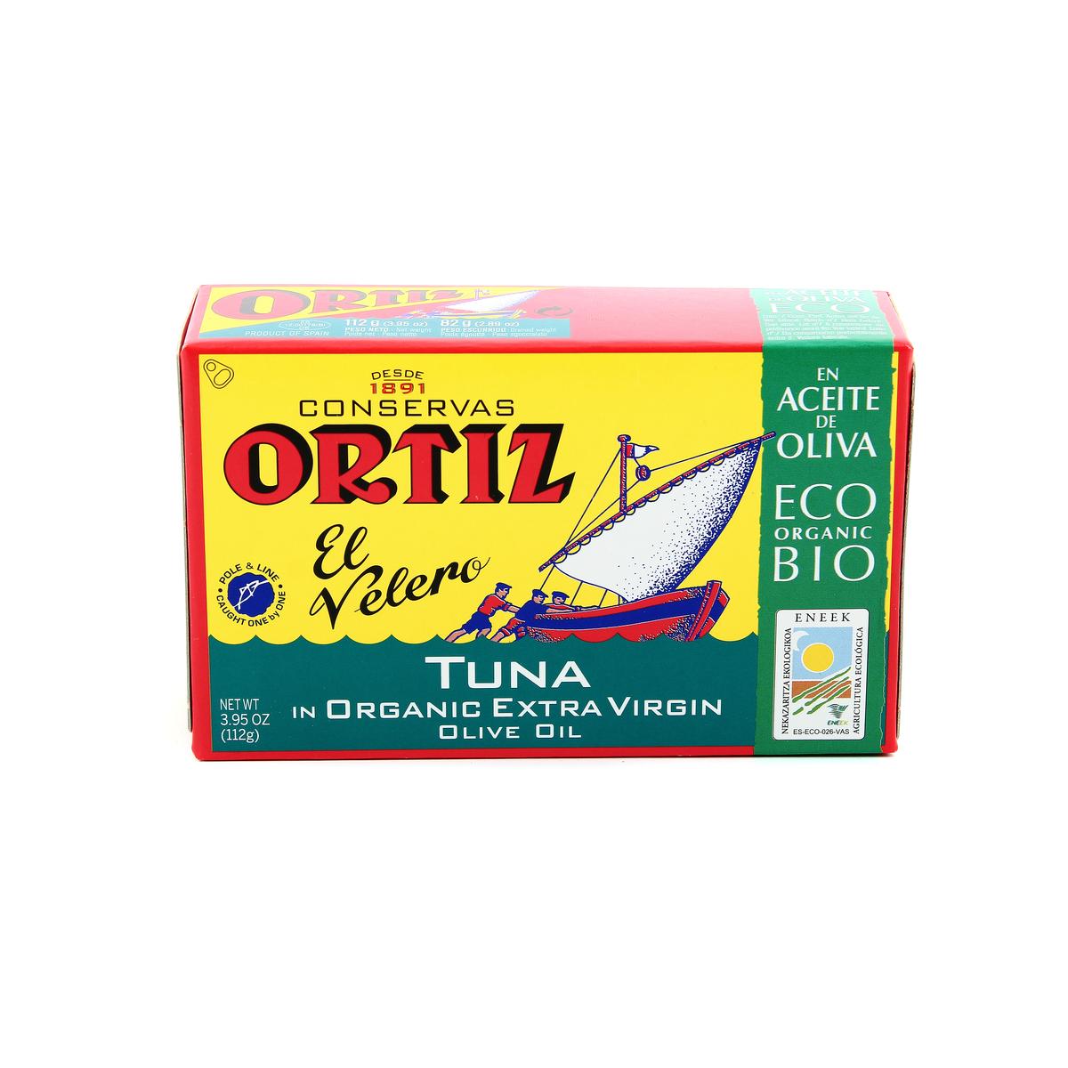 8411320336007 - Ortiz - Thon albacore à huile d'olive bio