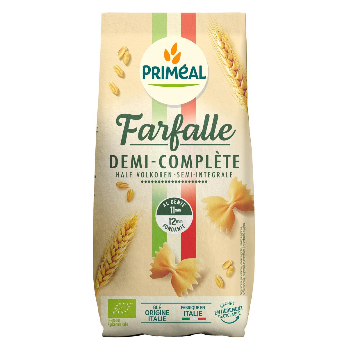 3380390186407 - Priméal - Farfalles demi complets, bio
