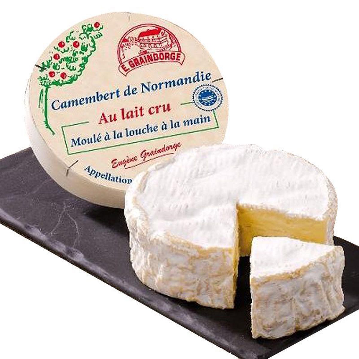 3252950047407 - Eugène Graindorge - Camembert de Normandie Moulé à la Main AOP - Lait de vache cru
