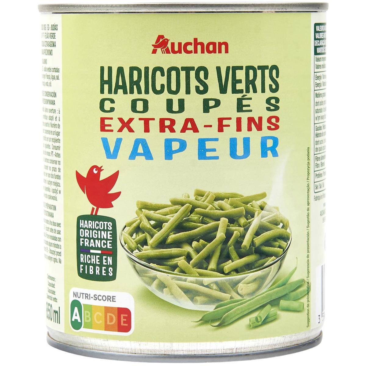 3596710489107 - Auchan - Haricots verts extra-fins vapeur