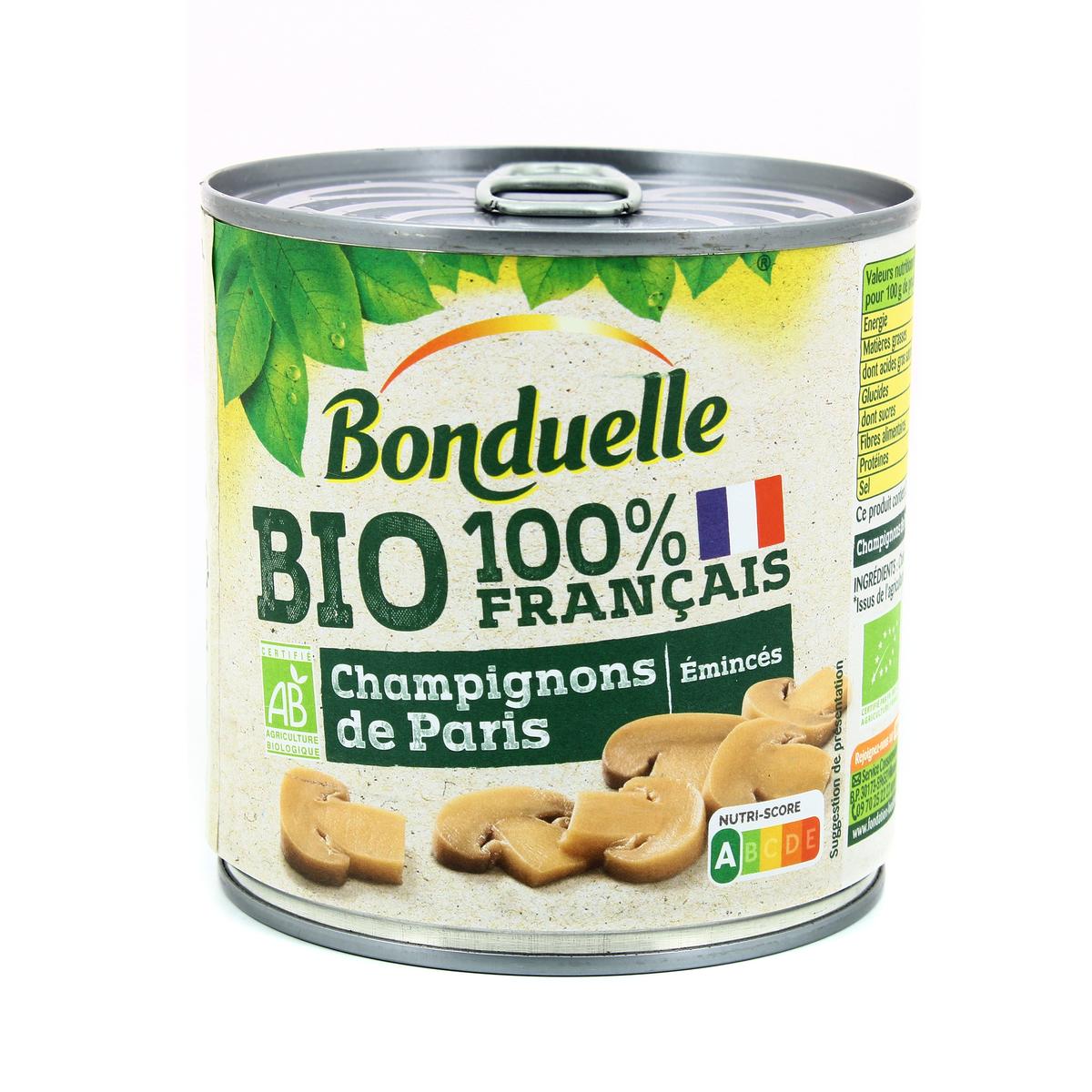 3083681099607 - Bonduelle - Champignons de Paris émincés Bio