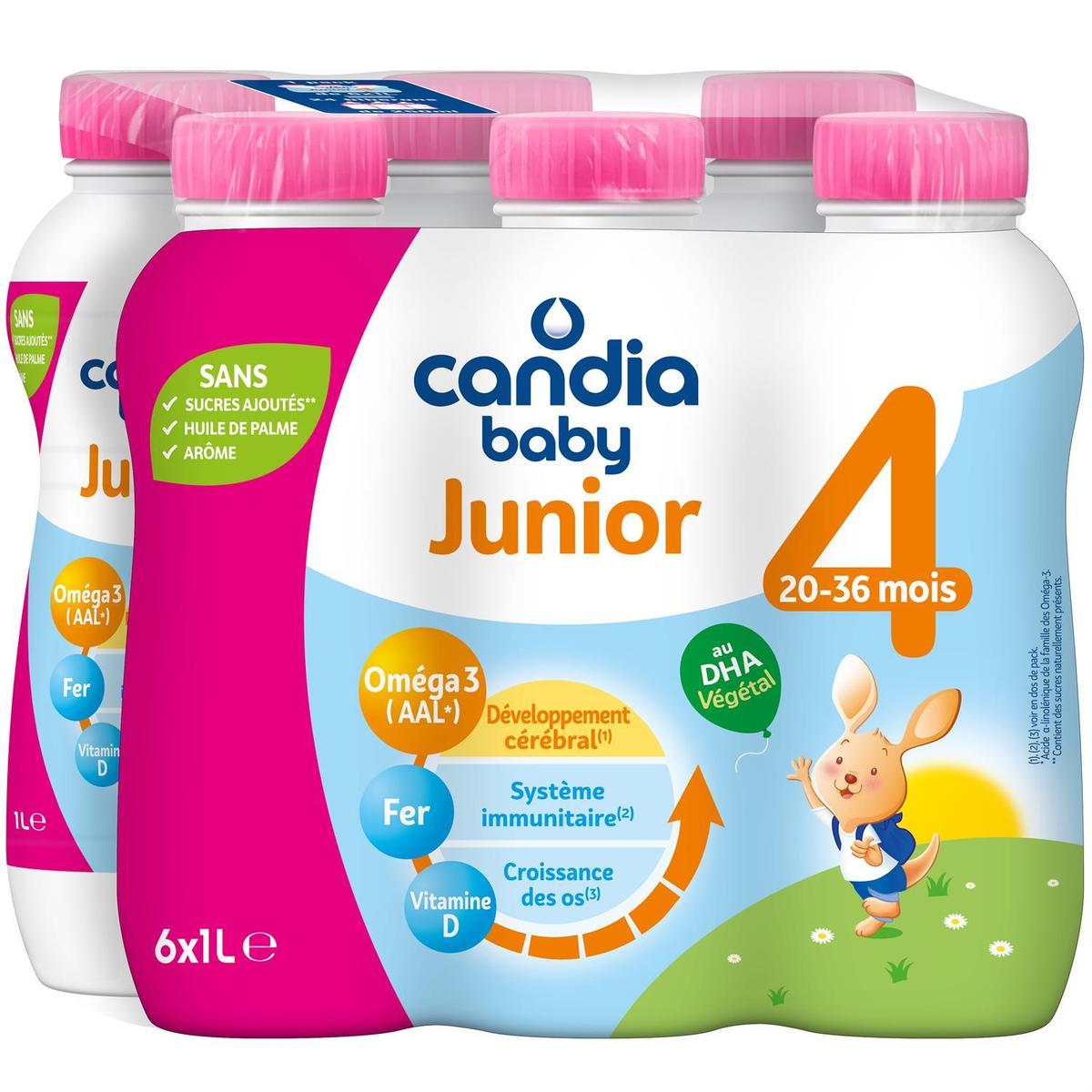 3533631200008 - Candia - Baby - Lait de Croissance 4 Liquide Bébé de 20 à 36 mois