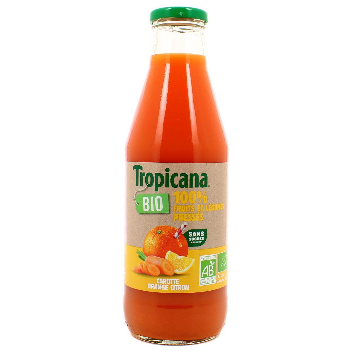 3168930162308 - Tropicana - Jus de carotte, orange et citron BIO