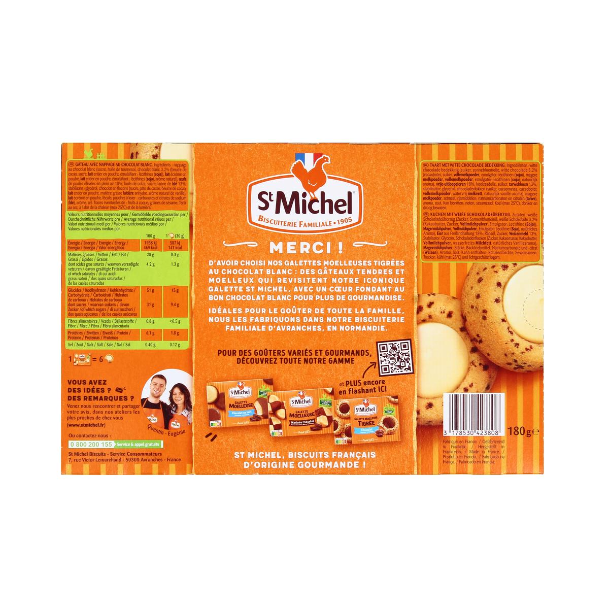 3178530423808 - St Michel - Galette Moelleuse Chocolat Blanc