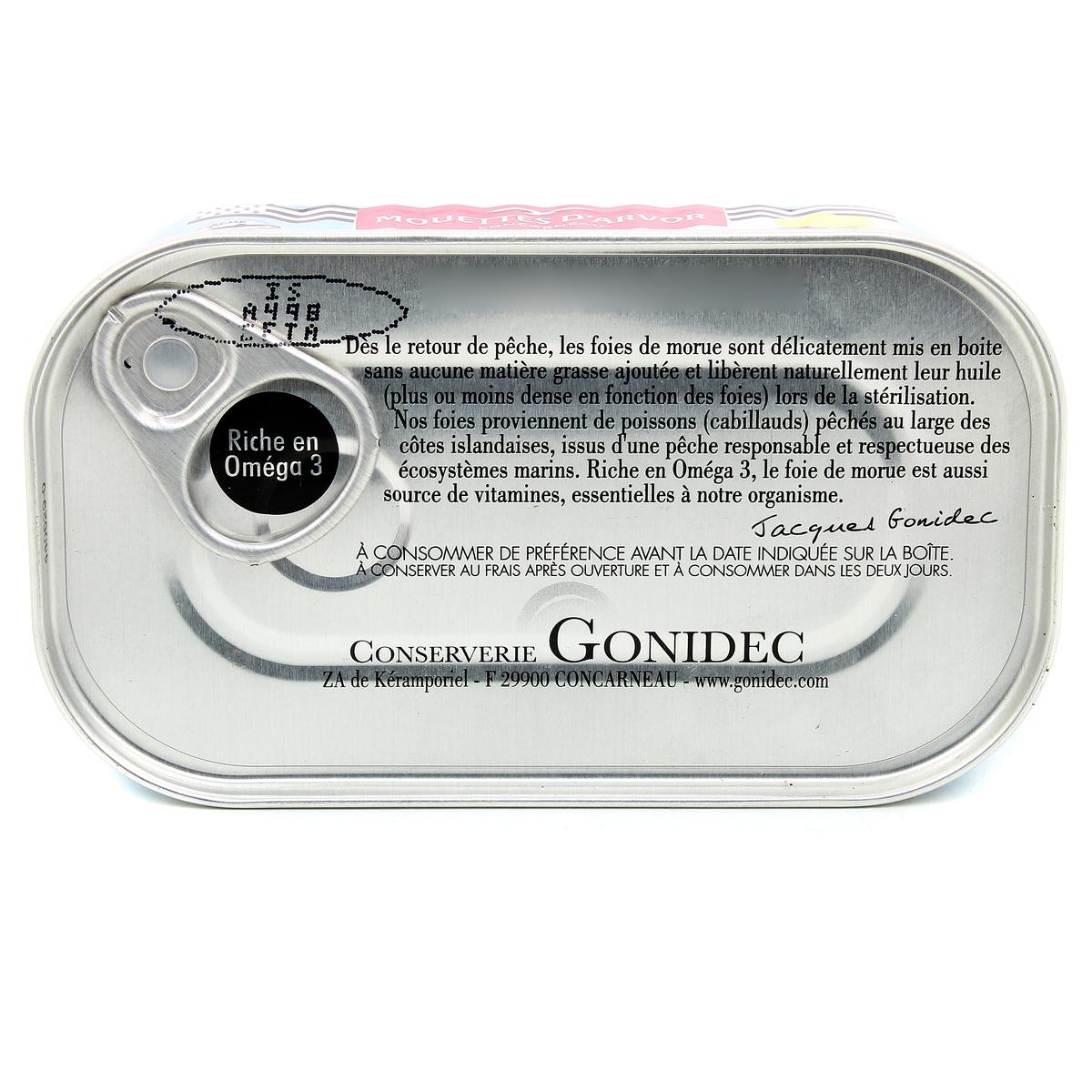 3365624014008 - Les Mouettes d'Arvor - Foie de Morue MSC au Citron Bio