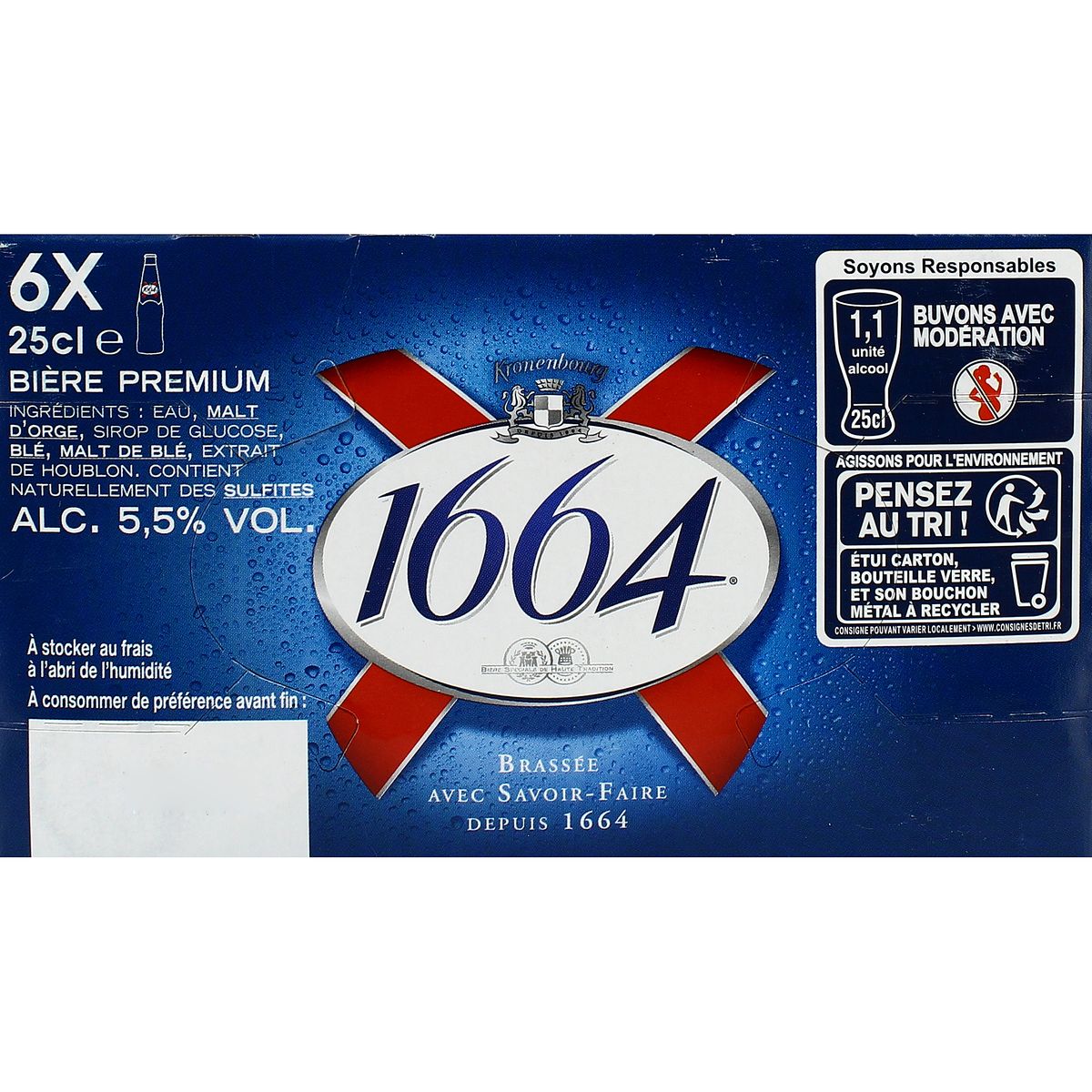3080216054308 - 1664 - Bière blonde 5.5°