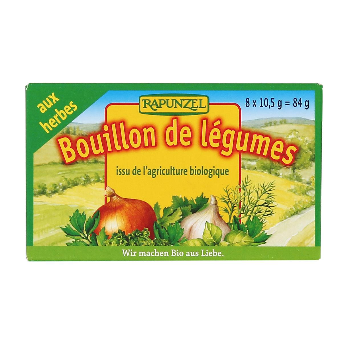 Achat / Vente Rapunzel Bouillon de légumes bio aux herbes, 8x10.5g