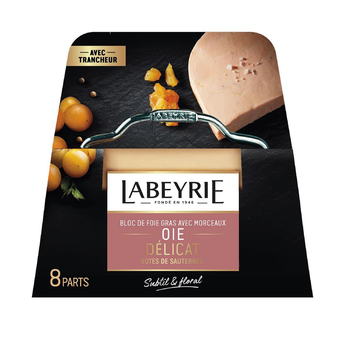 3033610015208 - Labeyrie - Bloc de Foie Gras d'Oie avec Morceaux