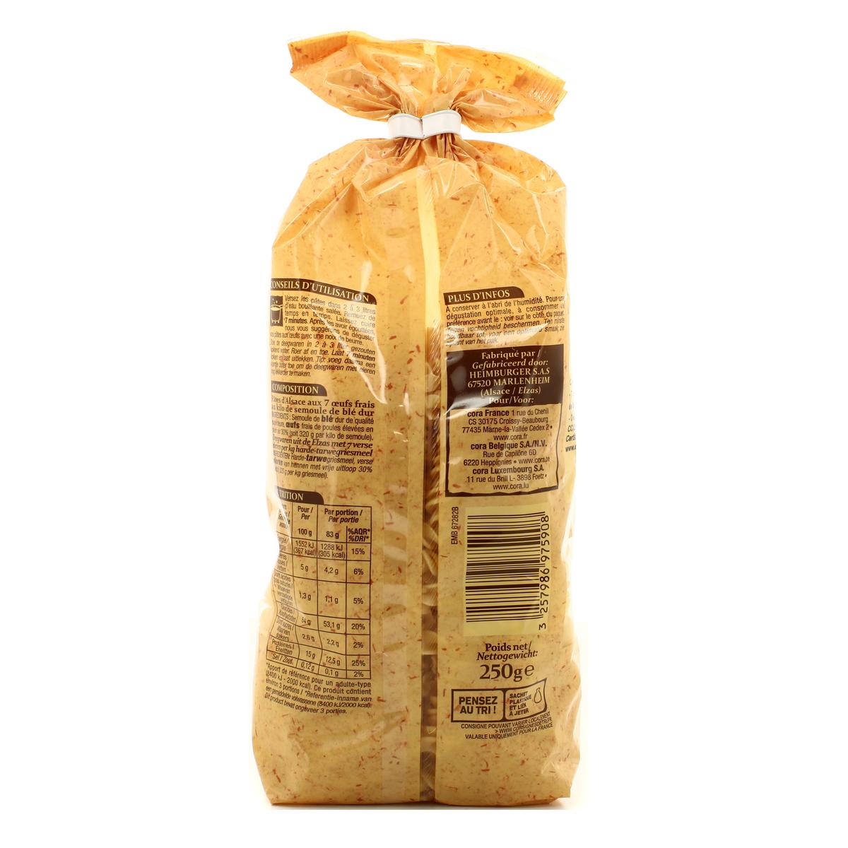3257986975908 - Patrimoine Gourmand - Pâtes d'Alsace Torsades aux Oeufs Frais IGP