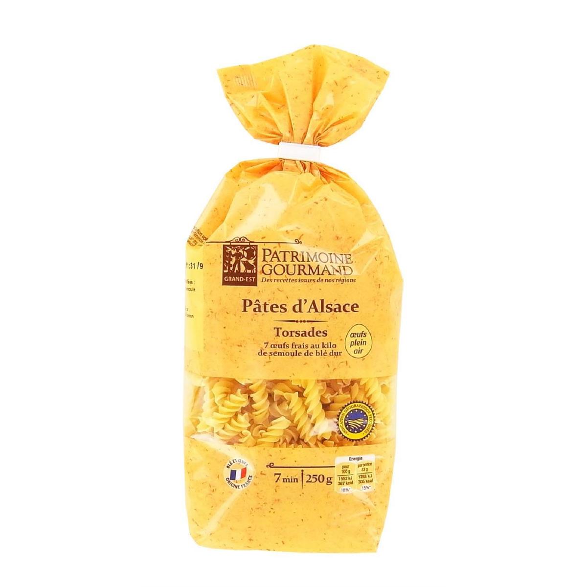 3257986975908 - Patrimoine Gourmand - Pâtes d'Alsace Torsades aux Oeufs Frais IGP