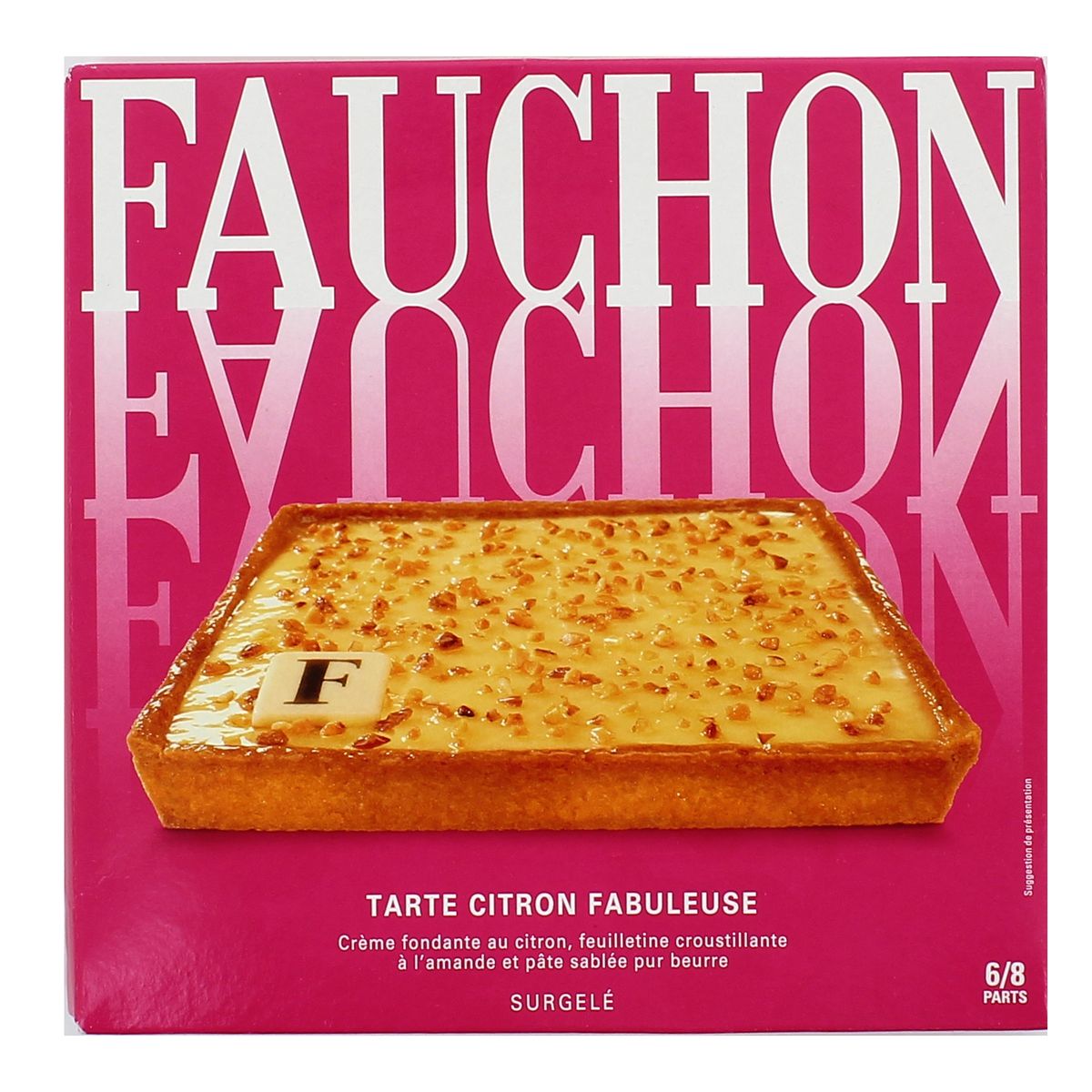 Acheter Fauchon Tarte Incroyablement Citron 6 8 Parts Boite De 450g