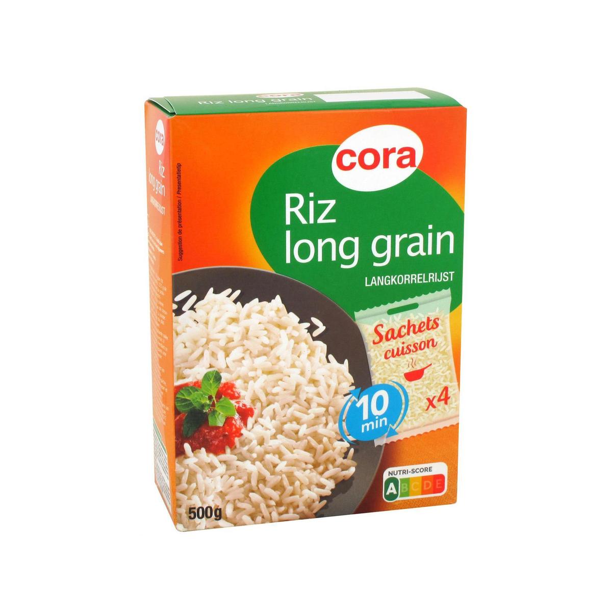 Riz long grain - sachet cuisson 500g