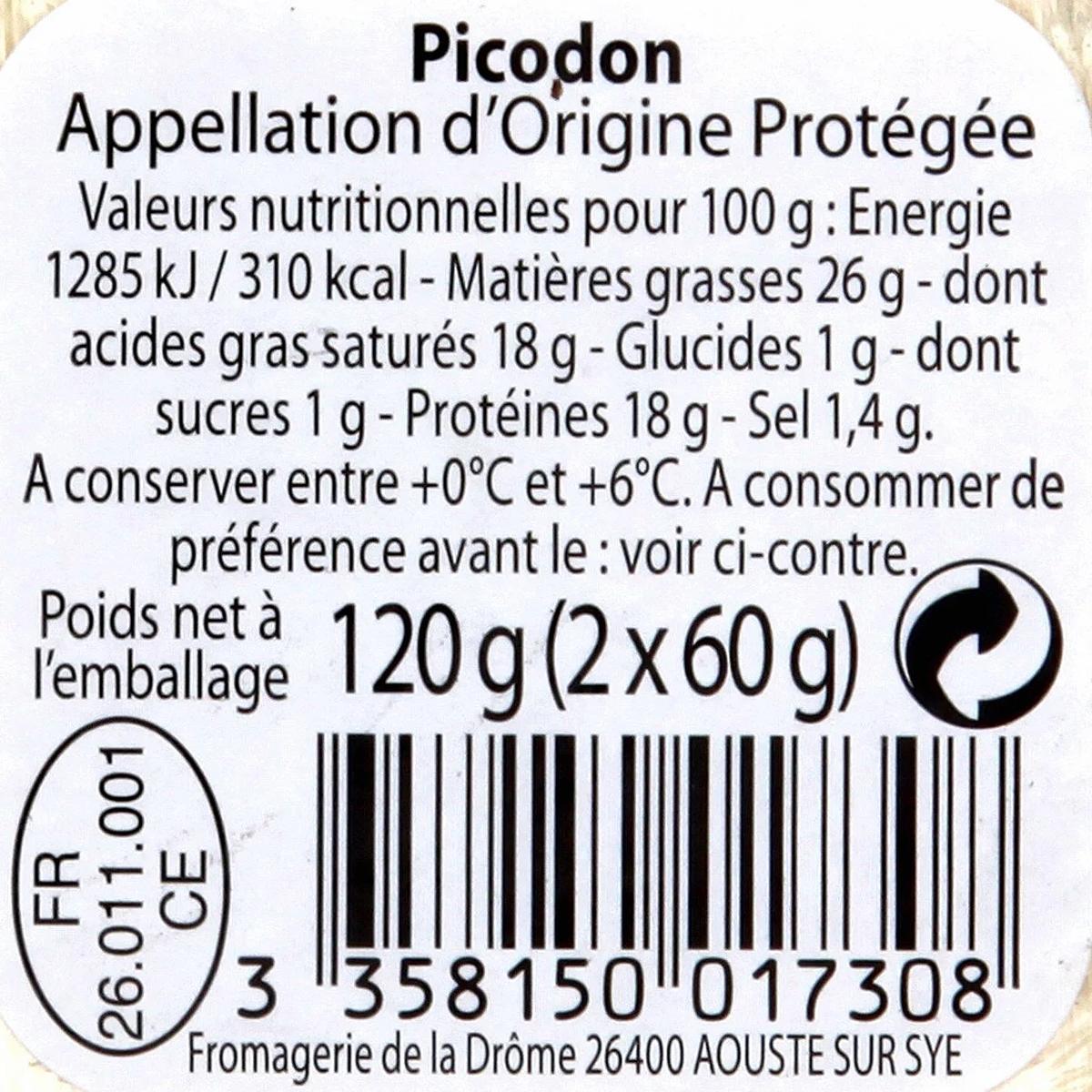 3358150017308 - Fromagerie de la Drôme - Picodon AOP