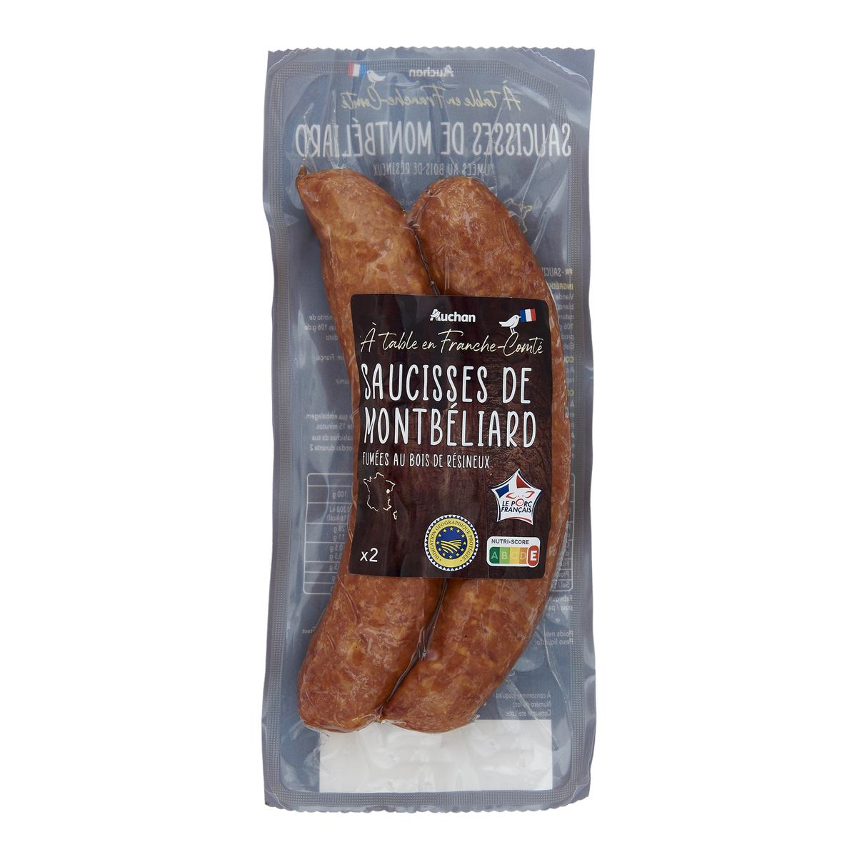 3596710187508 - Auchan Terroir - Saucisses de Montbéliard IGP