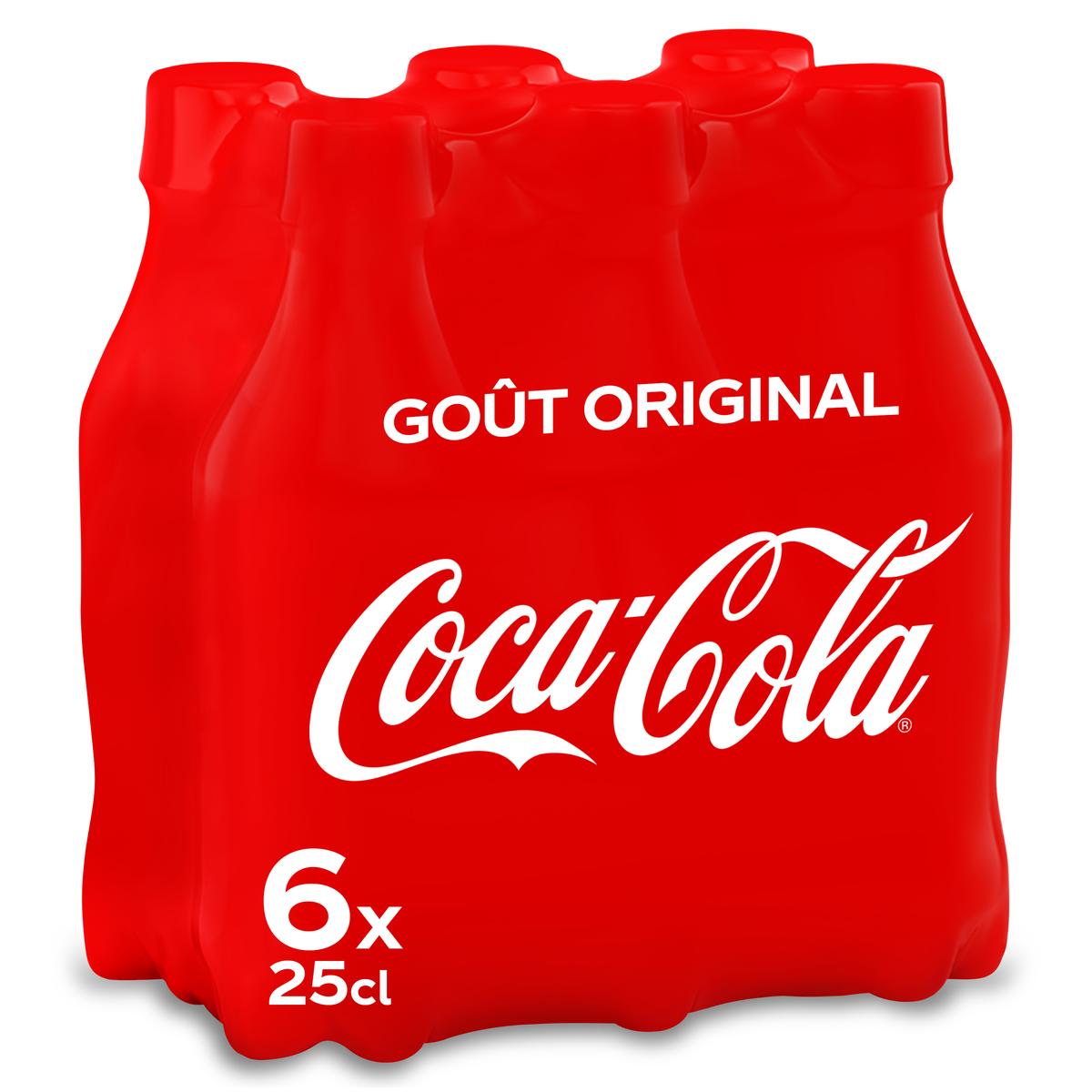 Pack de Coca Cola, bouteille en verre (6 x 25 cl)