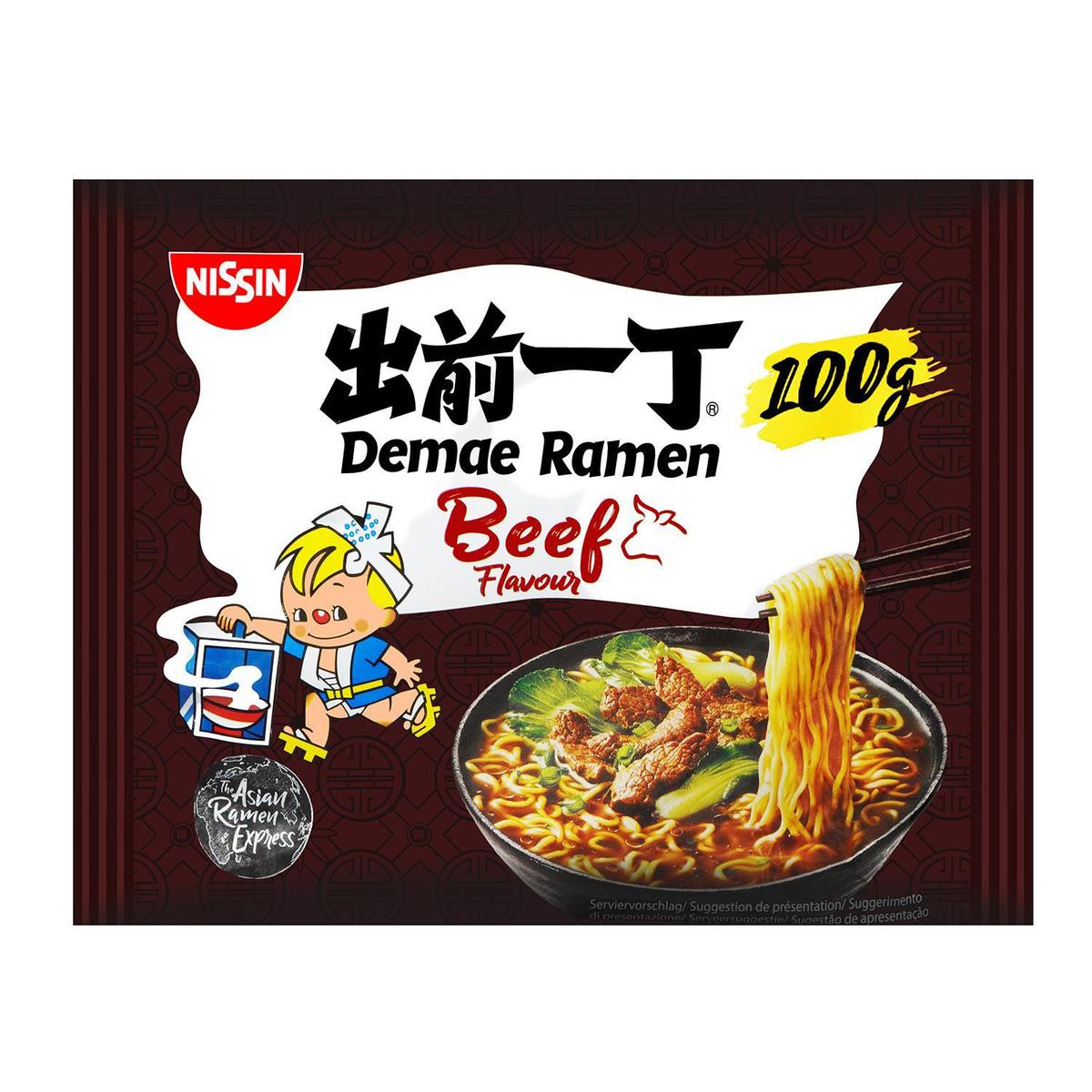 8712429350209 - Nissin - Nouilles instantanées Râmen goût Boeuf en sachet
