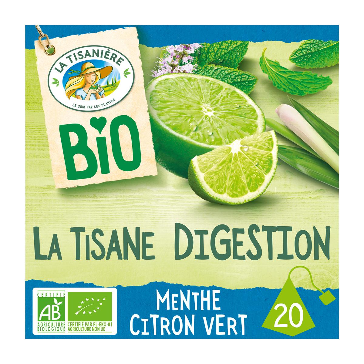 3042061811109 - La Tisanière - Infusion Digestion Bio Menthe Citron Vert