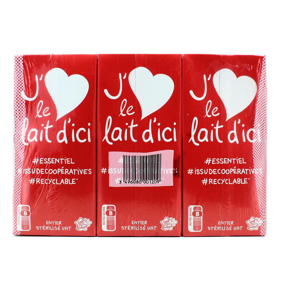 3496080001209 - Le lait d'ici - Lait entier UHT