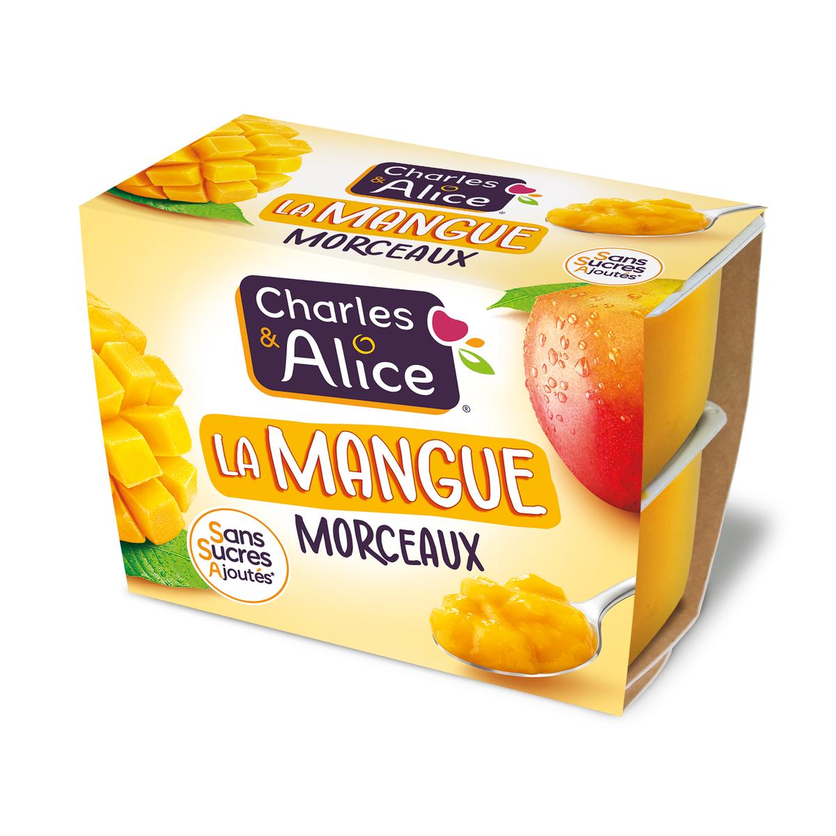 3297760092209 - Charles et Alice - Mangue Morceaux Sans Sucre Ajouté