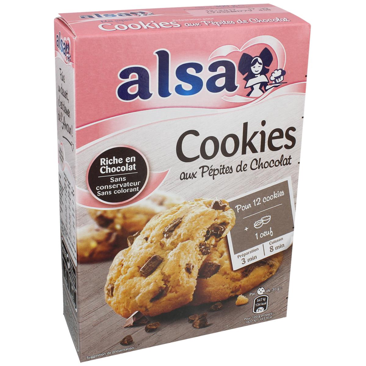 Livraison A Domicile Alsa Cookies Pepites De Chocolat 300g