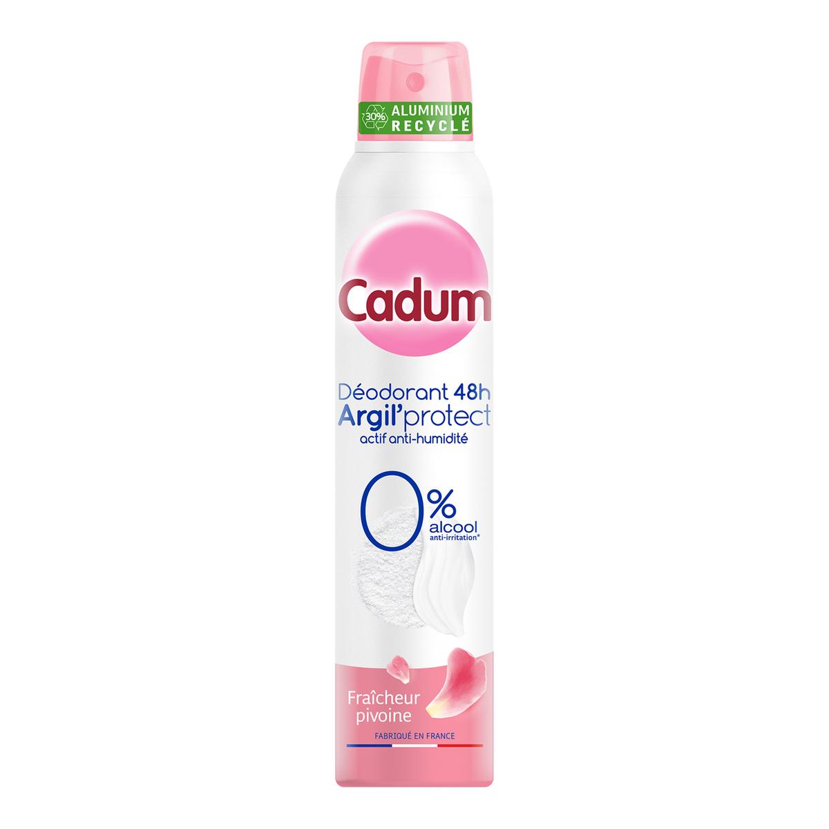 3600551154909 - Cadum - Déodorant spray Argil Protect Fraîcheur Pivoine 48H