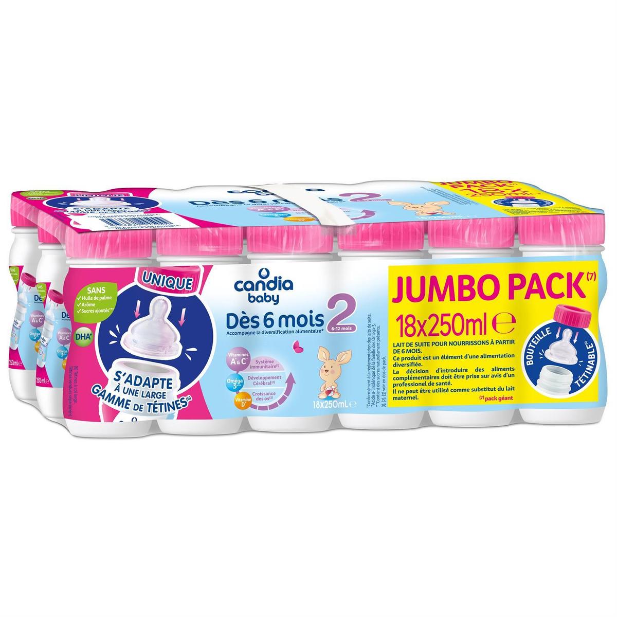 3533631245009 - Candia - Baby - Lait bébé liquide 2ème âge Mégapack, 6-12 mois