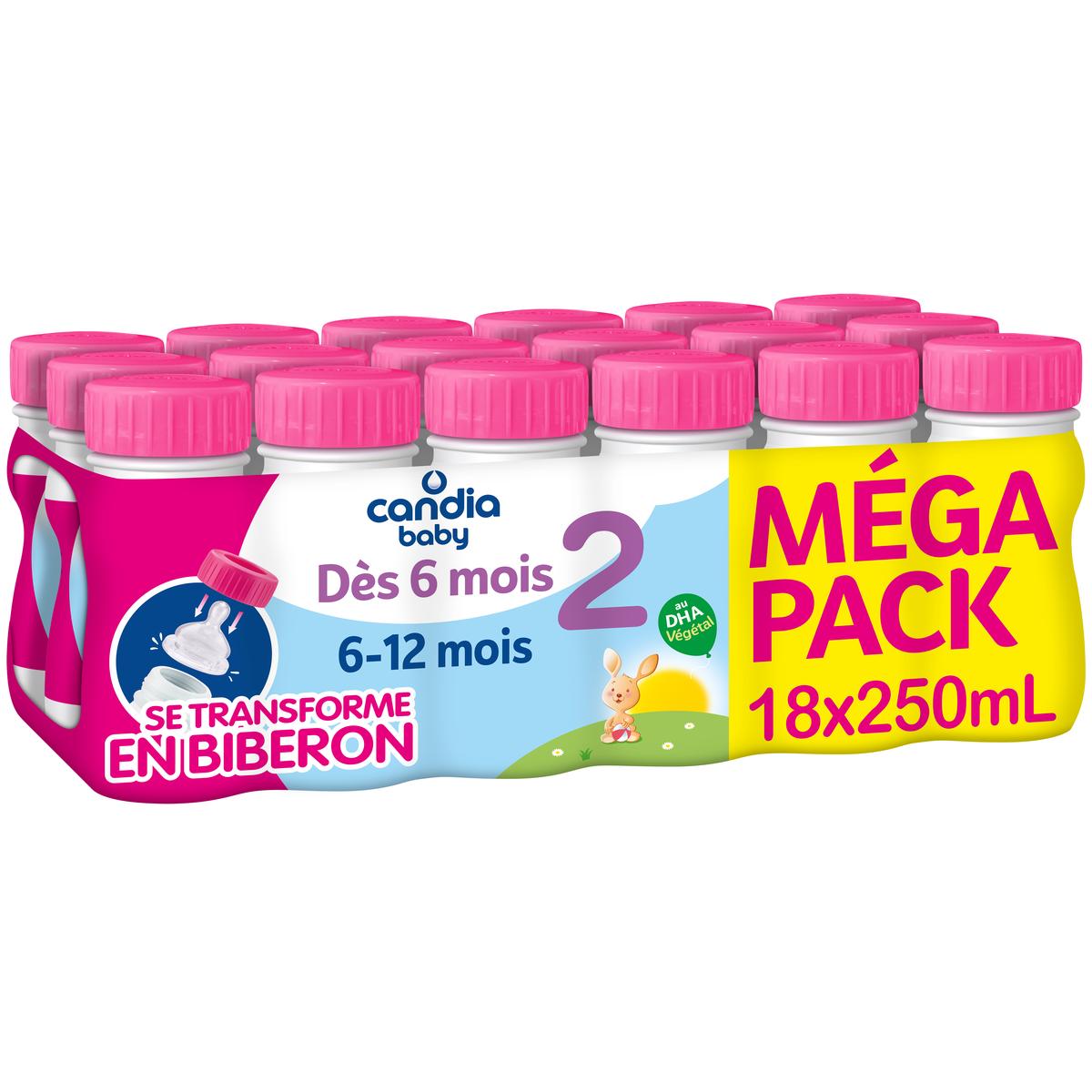 3533631245009 - Candia Baby - Lait bébé liquide 2ème âge Mégapack, 6-12 mois