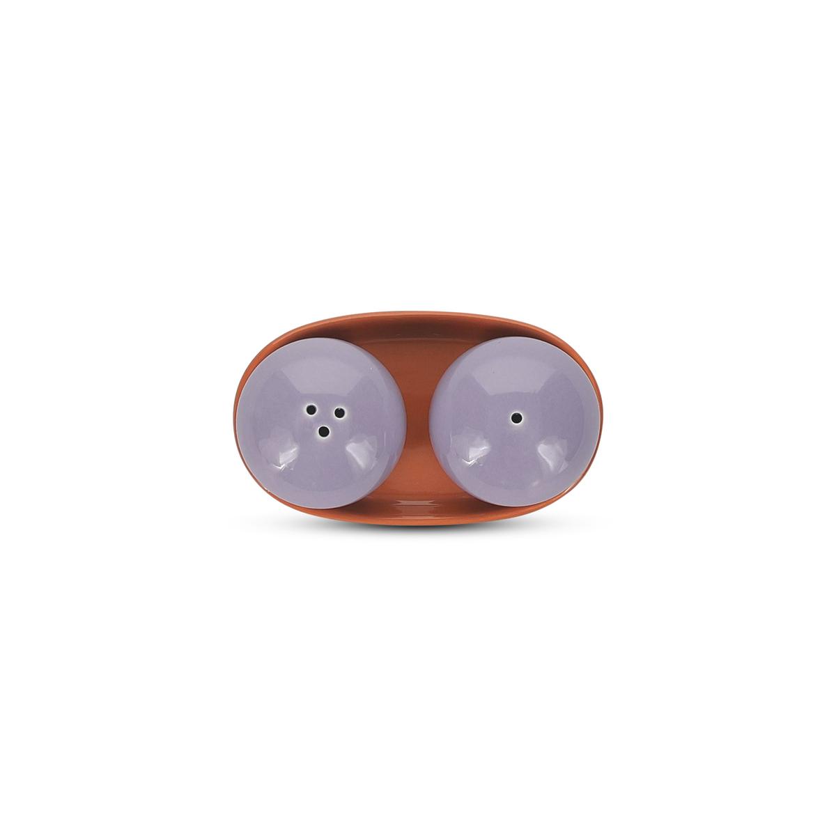 5410595776009 - Collection Duo - Poivrier et salière 3 pièces violet/orange Duo