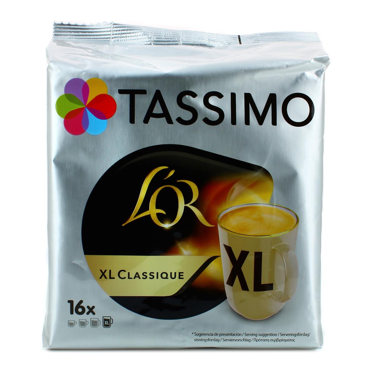 Livraison à domicile Tassimo L'Or Classic XL, 16 dosettes