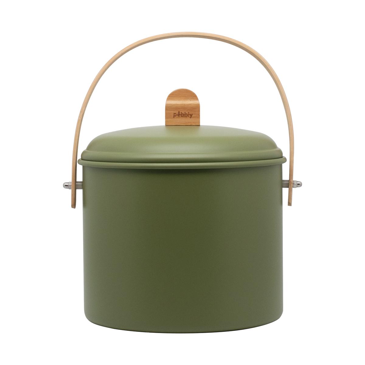 3760132816609 - Pebbly - Seau à compost d'intérieur en acier
