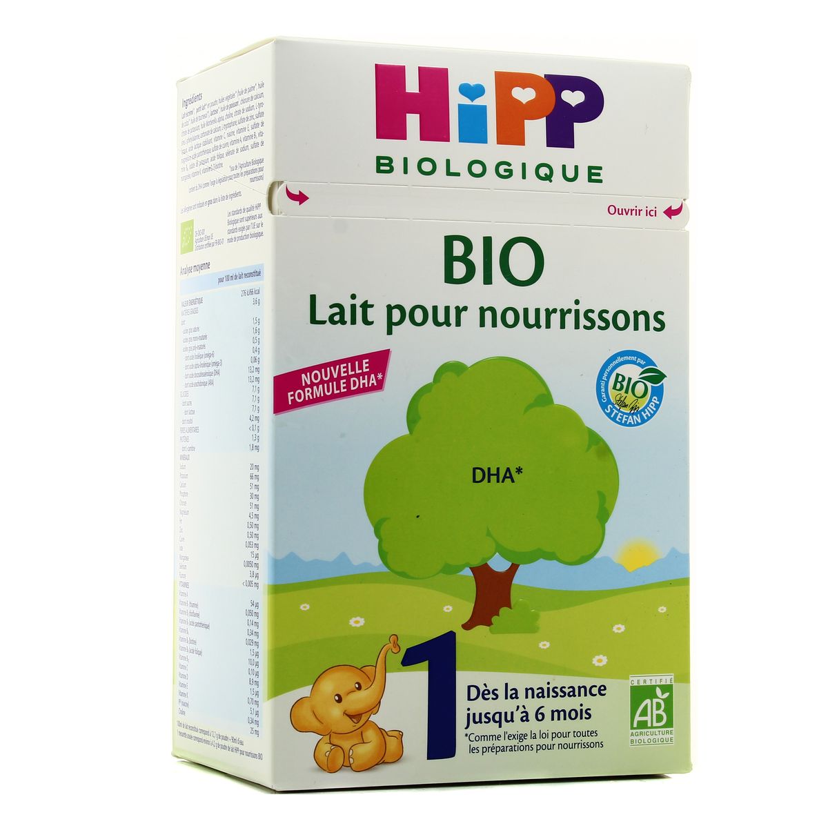 Livraison A Domicile Hipp Lait Bio 1 Pour Nourissons 600g