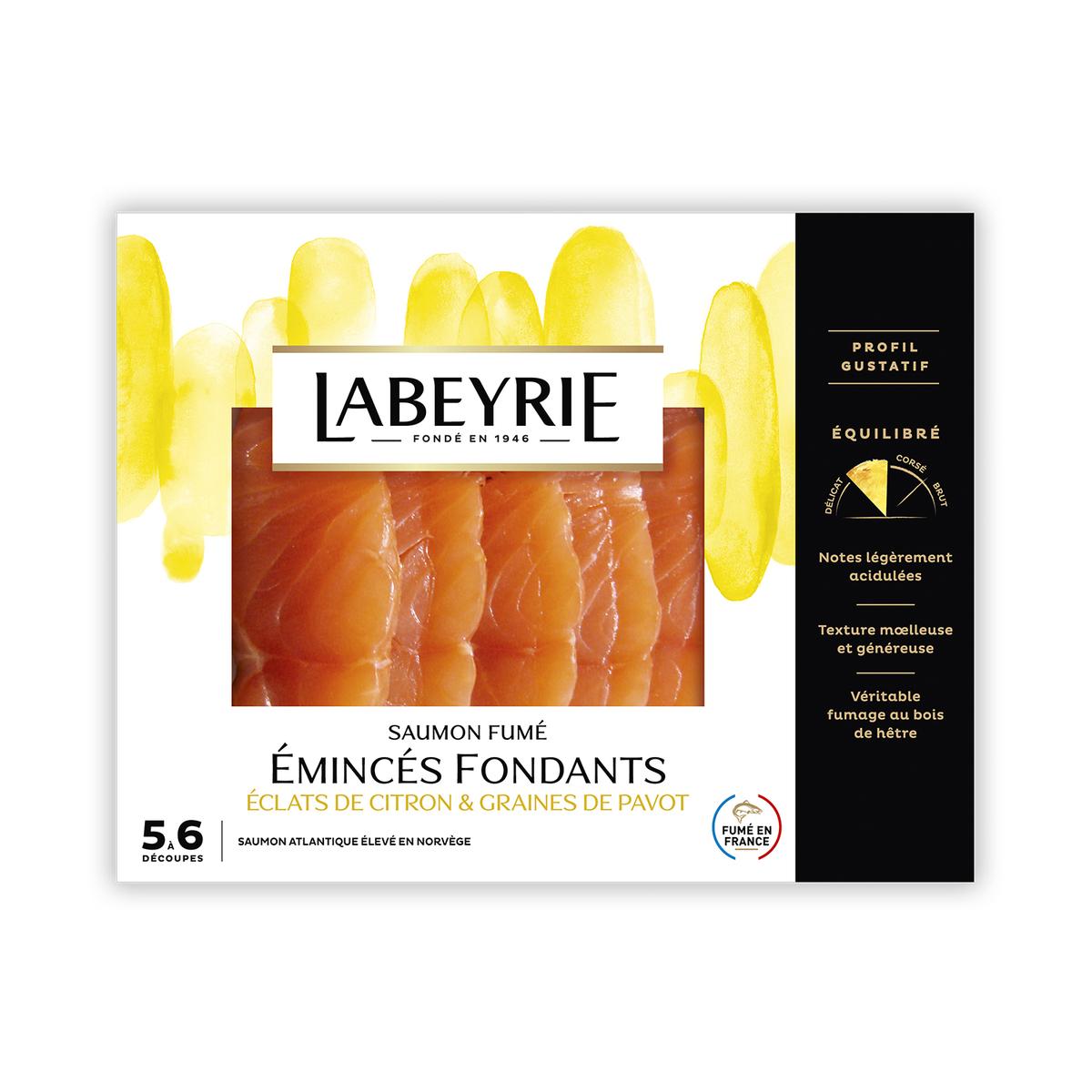 3033610088509 - Labeyrie - Saumon Fumé Emincés Fondants Eclats de Citron & Graines de Pavot