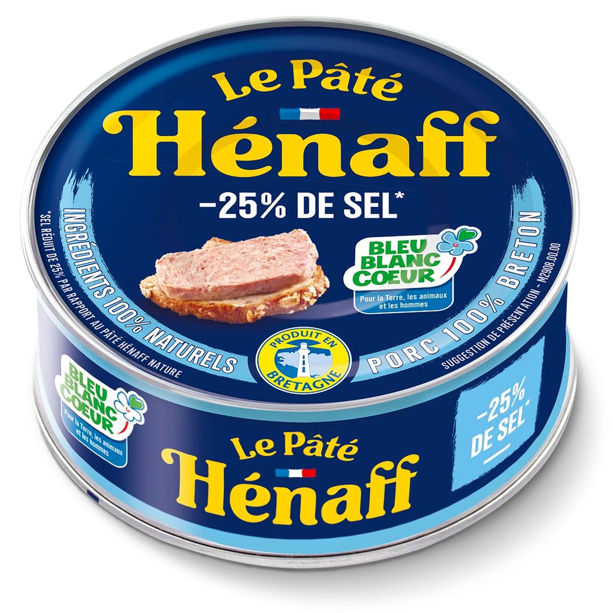 3537580708509 - Henaff - Pâté Bleu Blanc Coeur -25% sel