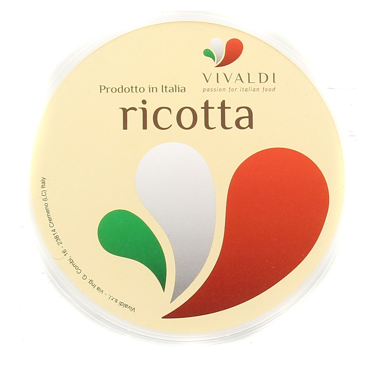 8002461871610 - Vivaldi - Ricotta - Lait de vache pasteurisé