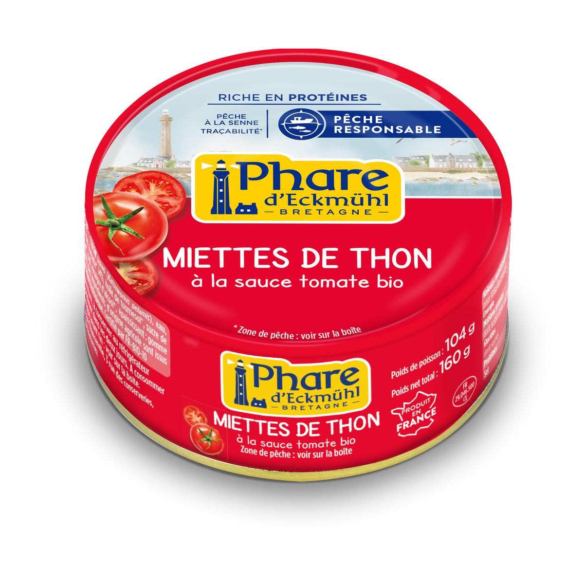 3263670453010 - Phare d'Eckmuhl - Miette de Thon Listao à la sauce tomate bio